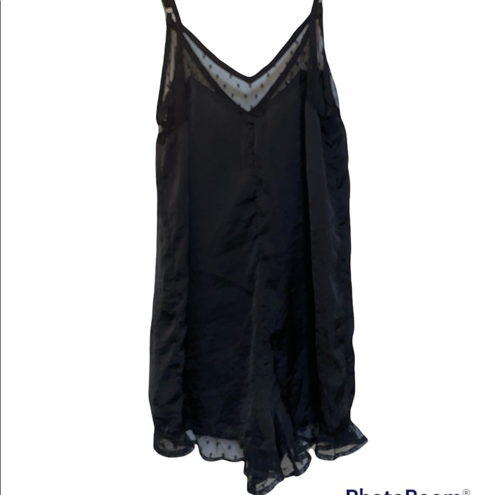 Band of Gypsies PJ romper lace edged size thin adjustable straps Sz small NWOT